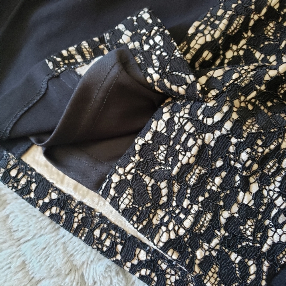 C. LUCE BLACK NUDE SPAGHETTI STRAP BLACK DRESS V NECK SIZE SMALL NWT - Picture 6 of 11